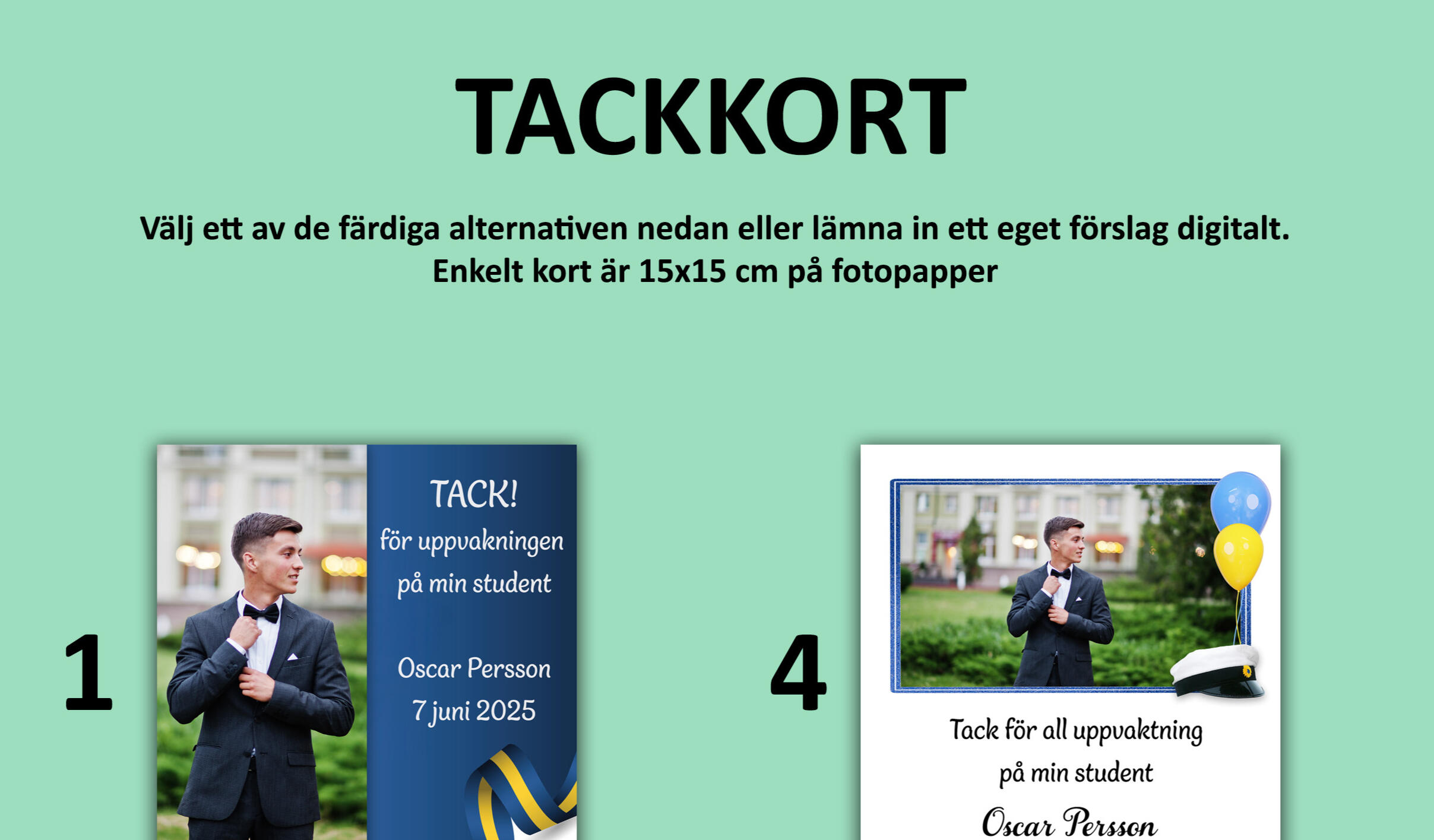 Tackkort