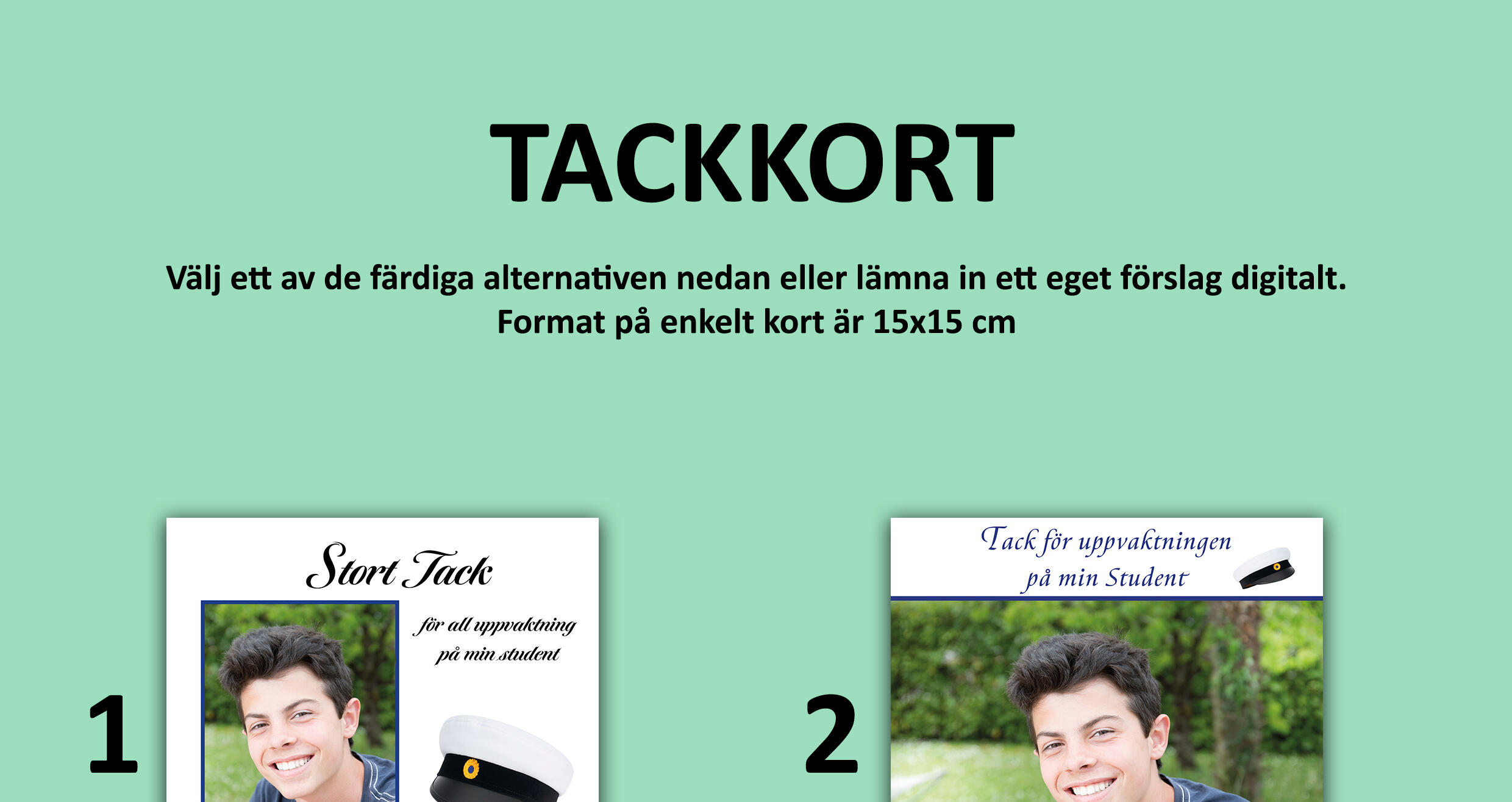 Tackkort